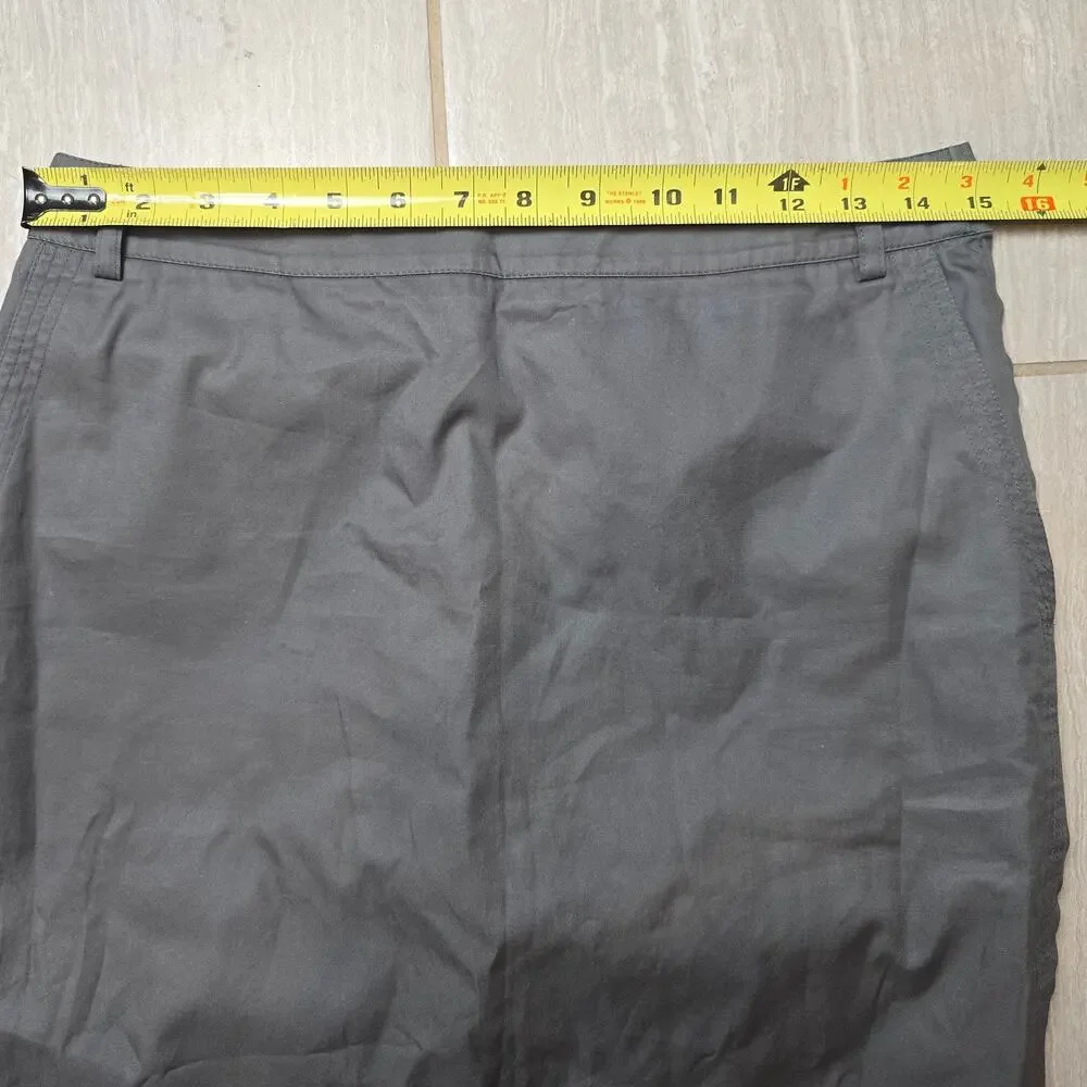 Yves Saint Laurent Gray Cargo Midi Skirt size 10 - Picture 5 of 7